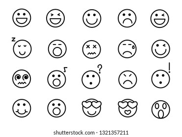 icon face set, vector - Vector