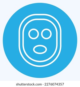 Icon Facial Mask. related to Barbershop symbol. Beauty Saloon. simple illustration