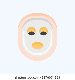 Icon Facial Mask. related to Barbershop symbol. Beauty Saloon. simple illustration