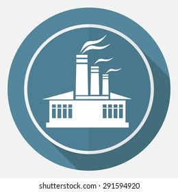 Icon Factory on white circle with a long shadow