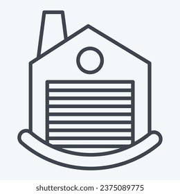 Icon Factory. related to Icon Building symbol. line style. simple design editable. simple illustration
