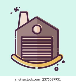 Icon Factory. related to Icon Building symbol. MBE style. simple design editable. simple illustration