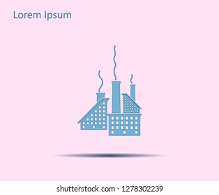 icon of factory. Vector illustrator EPS 10