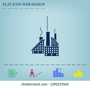 icon of factory. Vector illustrator EPS 10