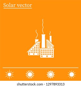 icon of factory. Vector illustrator EPS 10