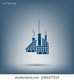 icon of factory. Vector illustrator EPS 10