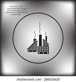 icon of factory. Vector illustrator EPS 10