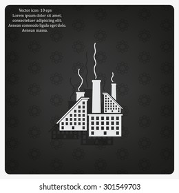 icon of factory. Vector illustrator EPS 10