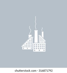 icon of factory. Vector illustrator EPS 10