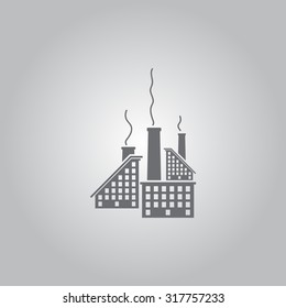 icon of factory. Vector illustrator EPS 10