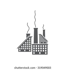 icon of factory. Vector illustrator EPS 10