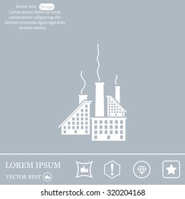 icon of factory. Vector illustrator EPS 10