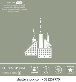 icon of factory. Vector illustrator EPS 10
