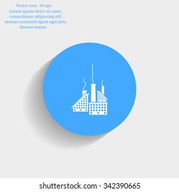 icon of factory. Vector illustrator EPS 10