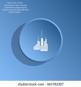 icon of factory. Vector illustrator EPS 10