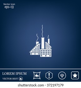 icon of factory. Vector illustrator EPS 10