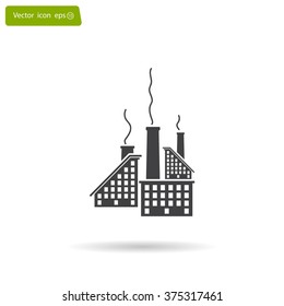 icon of factory. Vector illustrator EPS 10
