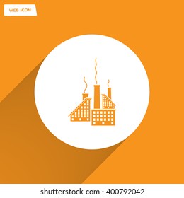 icon of factory. Vector illustrator EPS 10