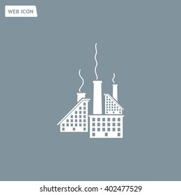 icon of factory. Vector illustrator EPS 10