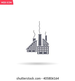 icon of factory. Vector illustrator EPS 10