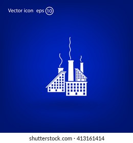icon of factory. Vector illustrator EPS 10
