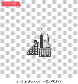icon of factory. Vector illustrator EPS 10