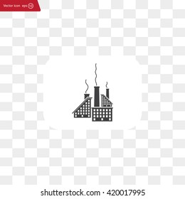 icon of factory. Vector illustrator EPS 10