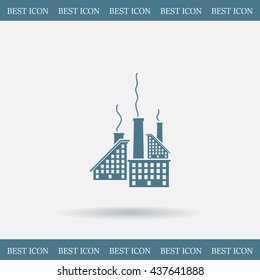 icon of factory. Vector illustrator EPS 10