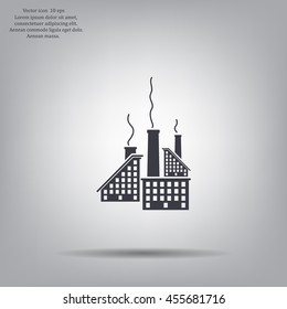 icon of factory. Vector illustrator EPS 10