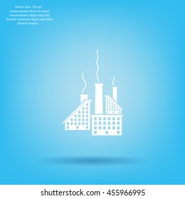 icon of factory. Vector illustrator EPS 10