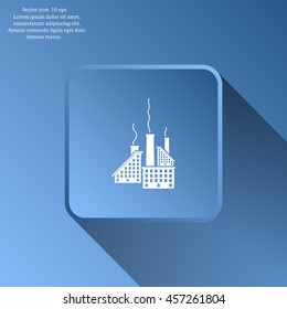 icon of factory. Vector illustrator EPS 10