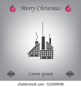icon of factory. Vector illustrator EPS 10
