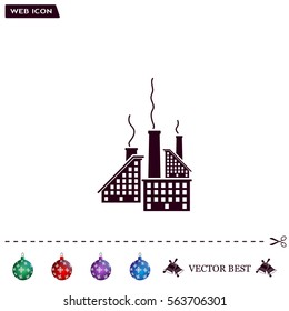 icon of factory. Vector illustrator EPS 10