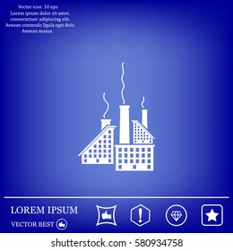 icon of factory. Vector illustrator EPS 10