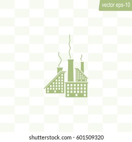 icon of factory. Vector illustrator EPS 10