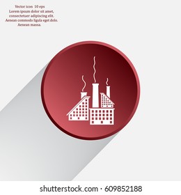 icon of factory. Vector illustrator EPS 10