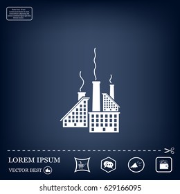 icon of factory. Vector illustrator EPS 10