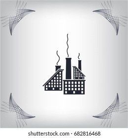 icon of factory. Vector illustrator EPS 10