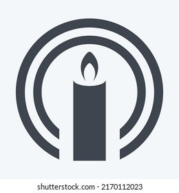 Icon Faith. suitable for Community symbol. glyph style. simple design editable. design template vector. simple symbol illustration
