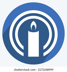Icon Faith. suitable for Community symbol. long shadow style. simple design editable. design template vector. simple symbol illustration