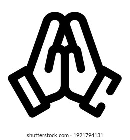 icon faith using line style