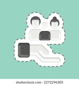 Icon Family Care. related to Family symbol. simple design editable. simple illustration