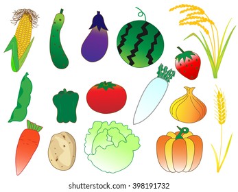 Icon of farm products