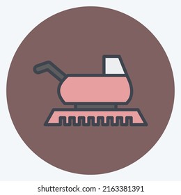 Icon Farming. suitable for Garden symbol. color mate style. simple design editable. design template vector. simple symbol illustration