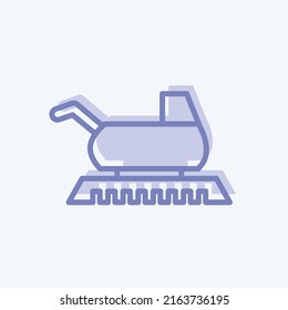 Icon Farming. suitable for Garden symbol. two tone style. simple design editable. design template vector. simple symbol illustration