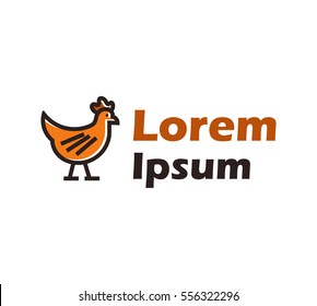 Icon for farms /abstract chicken abstract visual identity
