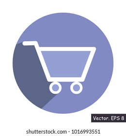 Icon in fashionable flat style, isolated on colorful background. A telephone symbol for your design, logo, user interface. Vector illustration. EPS 8.