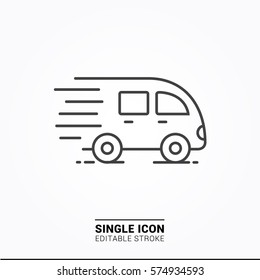 Icon fast car Single Icon Graphic Design