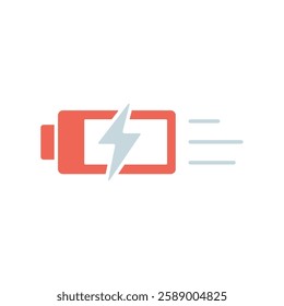 Icon a fast charge, isolated against a clean background.