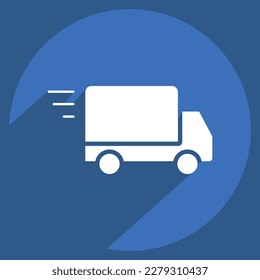 Icon Fast Delivery. related to Black Friday symbol. shopping. simple illustration